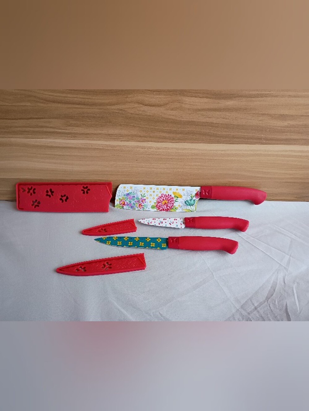 The Pioneer Woman Blooming Bouquet 3-Piece Stainless Steel Knife Set
